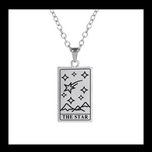 "THE STAR" Tarot Card Necklace